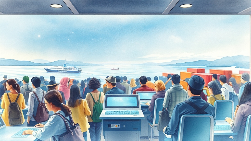 대마도 여행 후, 귀국 절차 A to Z (watercolor 스타일)