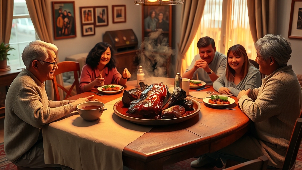 맛있는 갈비찜, 이제 집에서! (realistic 스타일)