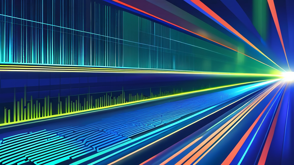 광통신과 광반도체: 미래 통신 기술의 핵심 (illustration 스타일)