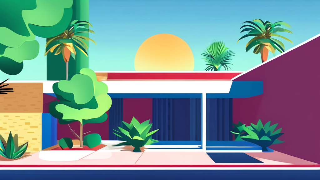 미래 시나리오와 중재 노력 (illustration 스타일)