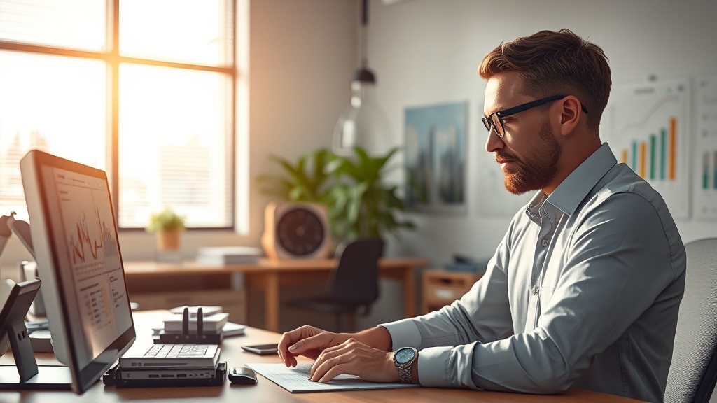 ITQ 자격증 활용 분야 (realistic 스타일)