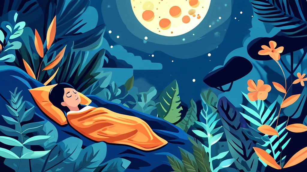 멜라토닌, 똑똑하게 복용하고 숙면을 취하는 방법 (illustration 스타일)