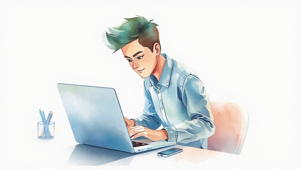 윈도우 진단 도구 활용 (watercolor 스타일)