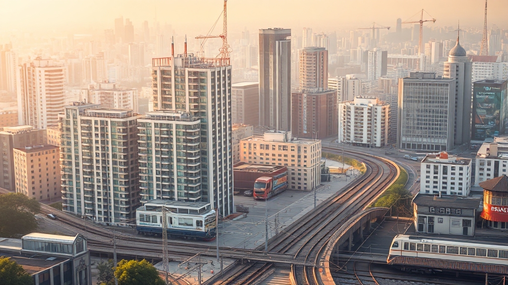 지역별 부동산 시장 전망 (realistic 스타일)