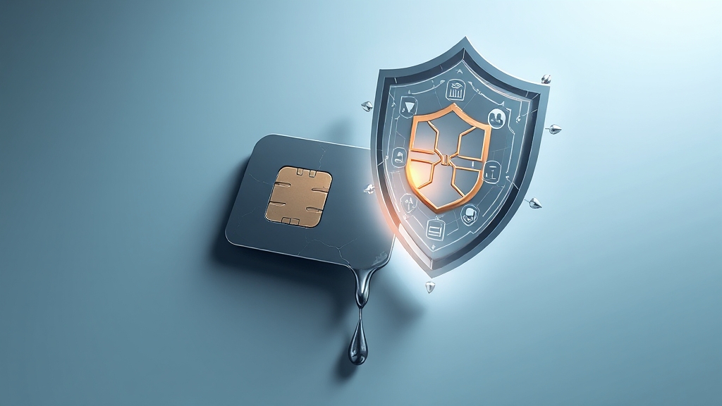 유심 정보 유출, 2차 피해는? (illustration 스타일)