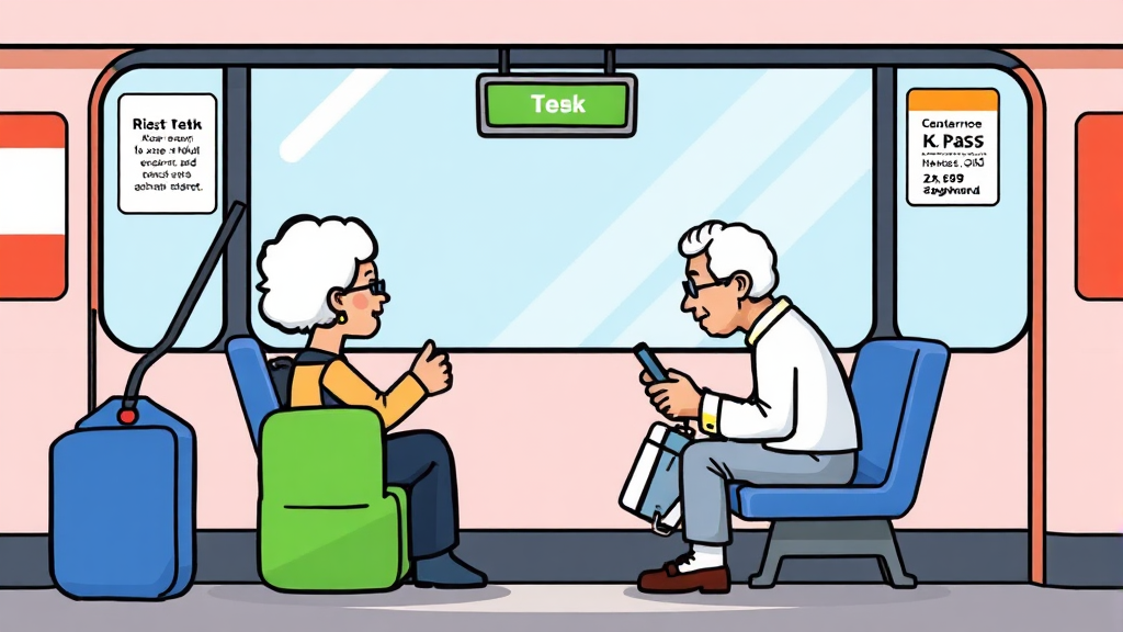 기존 K-패스와의 비교 및 차이점 (cartoon 스타일)