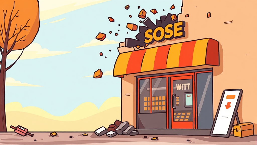 점포 철거비 지원 (cartoon 스타일)