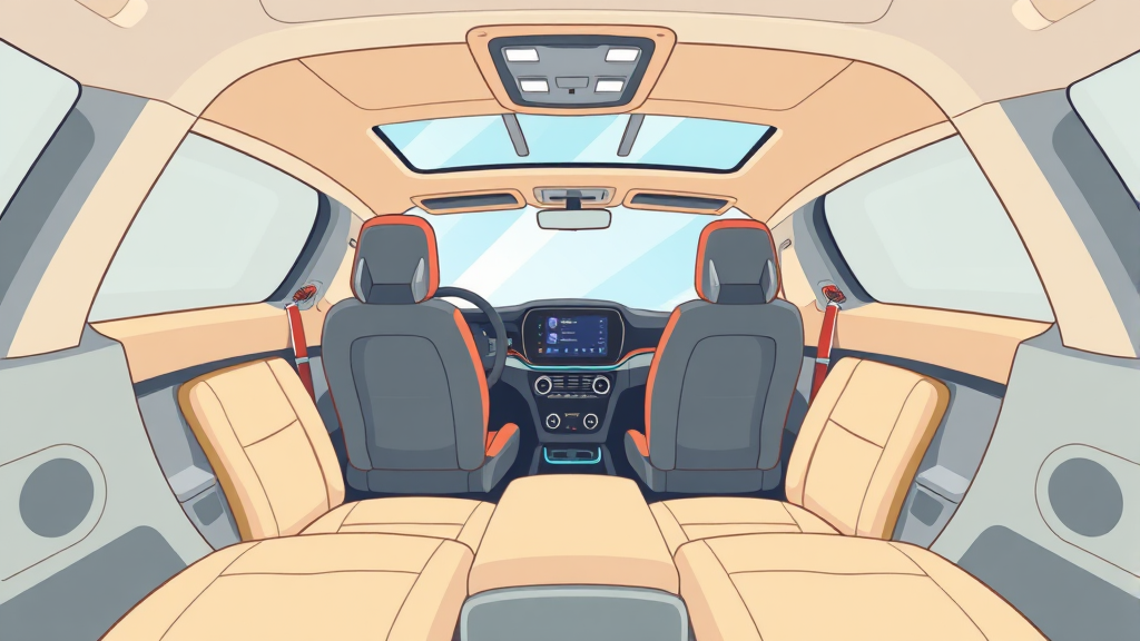 실내 공간 및 편의 기능 비교 (cartoon 스타일)