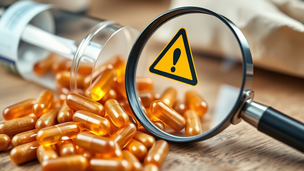 호로파 캡슐, 주의사항 및 부작용 (realistic 스타일)