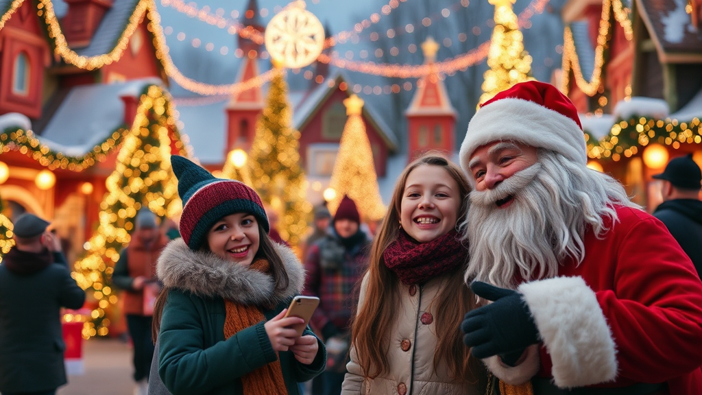 크리스마스 축제 및 공연 (realistic 스타일)