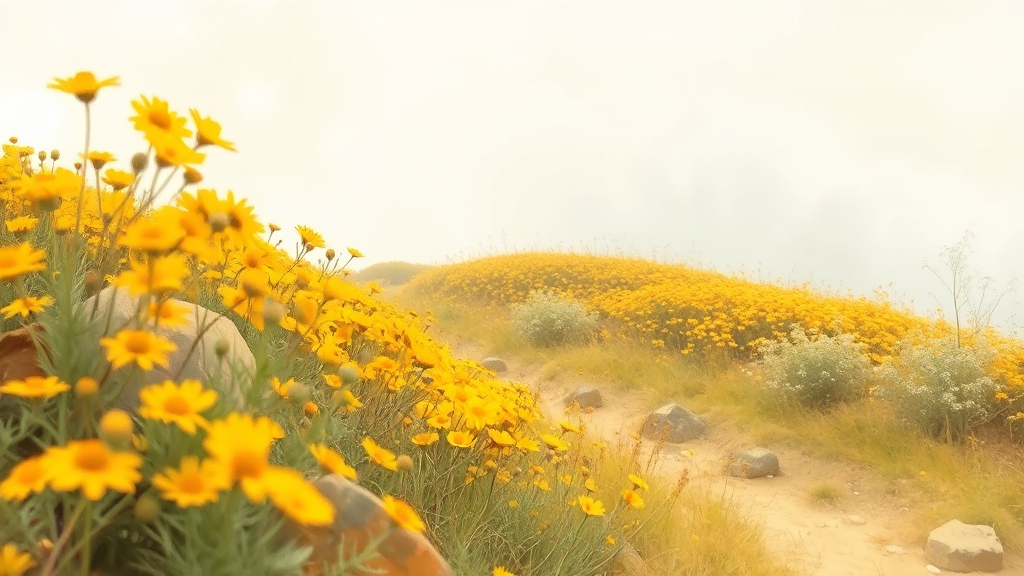 정원 내부 환경은? (watercolor 스타일)