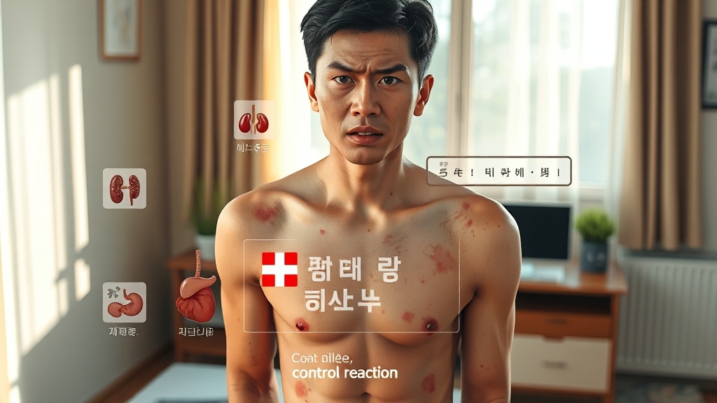 청국장 섭취 시 주의사항 (realistic 스타일)