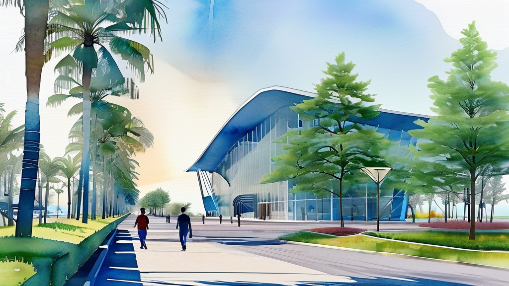 시간 여행: 짜장면 박물관과 근대 역사 속으로 (watercolor 스타일)