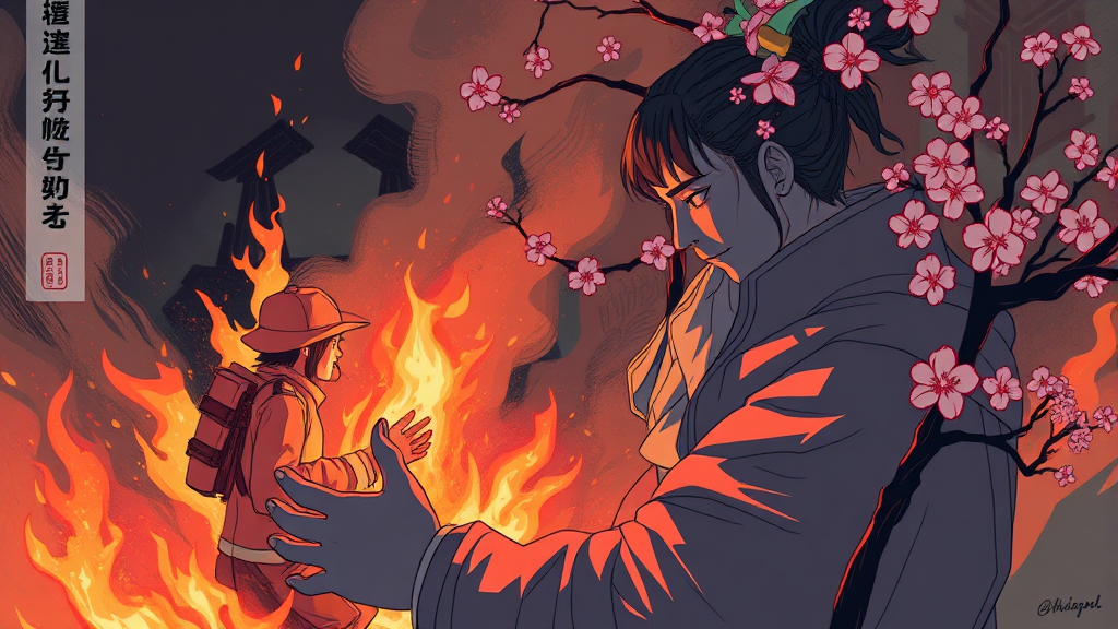 운명전쟁49 속 매화도령의 활약상 (illustration 스타일)