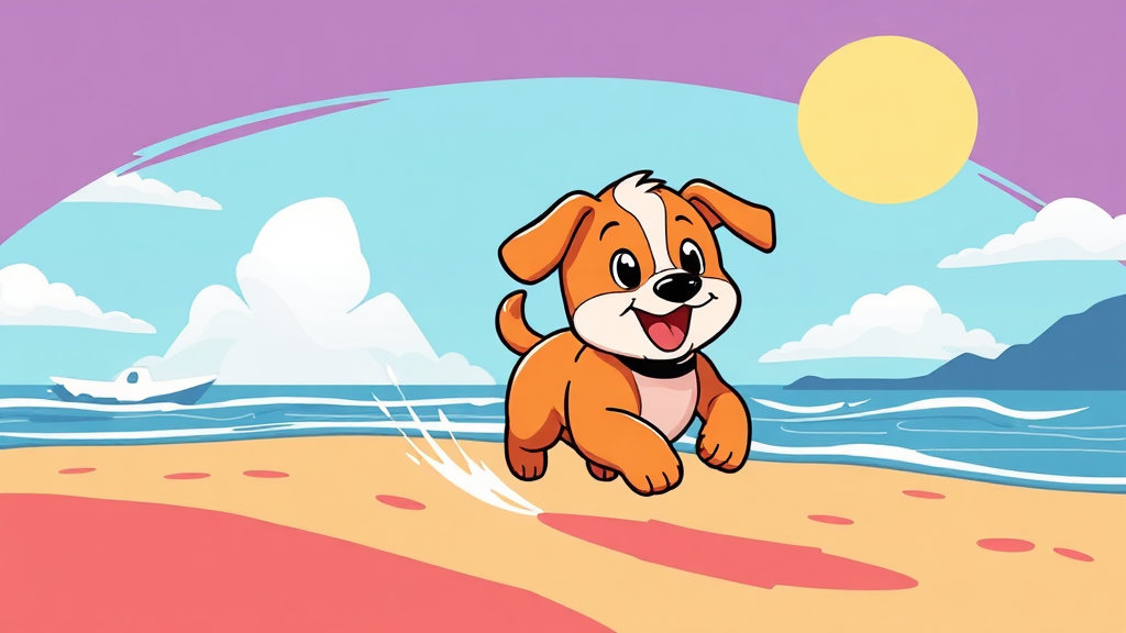 Sora 2 AI 영상 생성 개요 (cartoon 스타일)