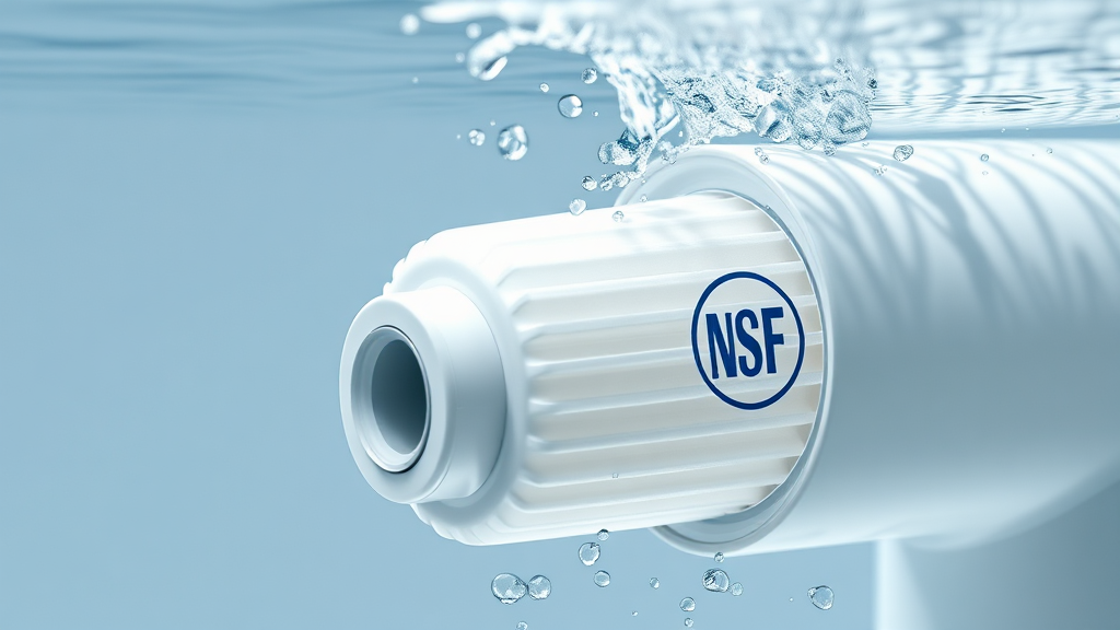 정수기 필터 시스템 및 성능 (realistic 스타일)