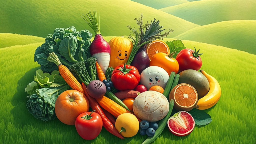 암 종류별 맞춤 식이요법 가이드 (illustration 스타일)