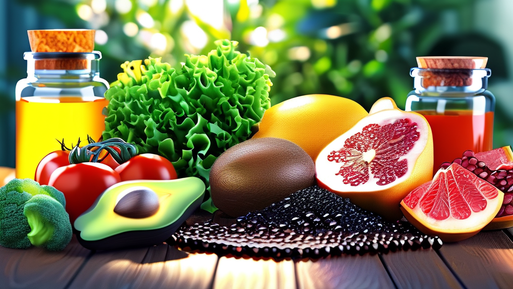 다양한 다이어트 보조제, 나에게 맞는 선택은? (realistic 스타일)