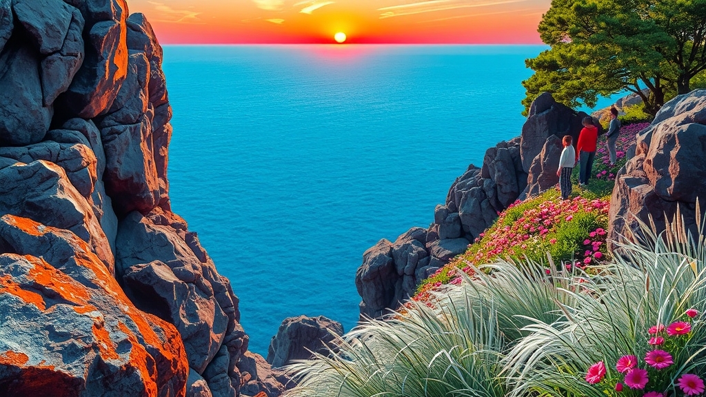 울산의 숨은 보석 (popart 스타일)