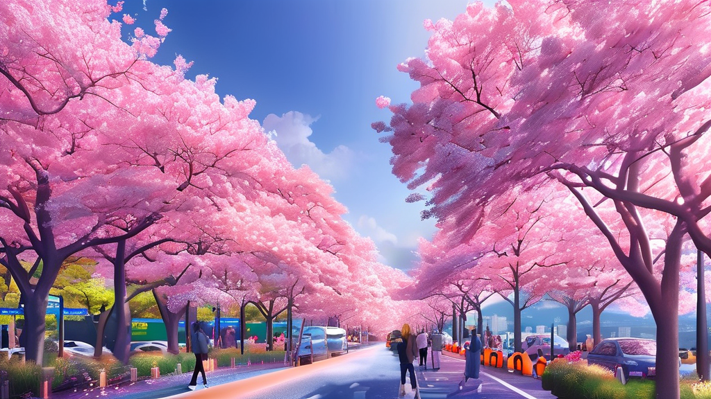 방문 전 필수 정보: 교통, 주차, 도로 통제 (realistic 스타일)