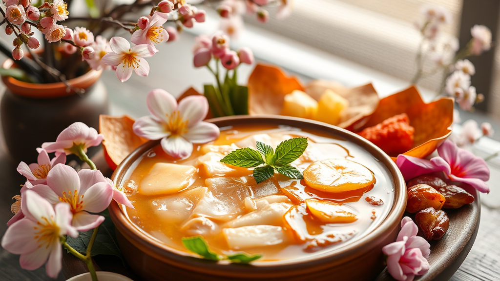 봄바람 따라 떠나는 충남 맛집 탐방: 지역별 추천 메뉴 (realistic 스타일)