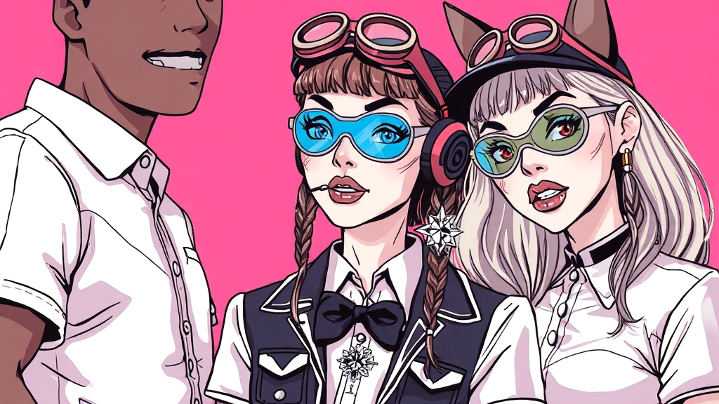 Y2K & 유니폼 코스튬 (illustration 스타일)