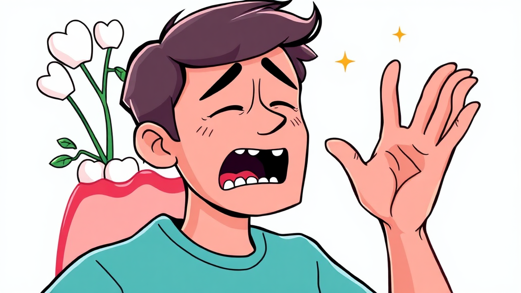 사랑니 발치, 언제 필요할까? 증상과 발치 시기 (cartoon 스타일)