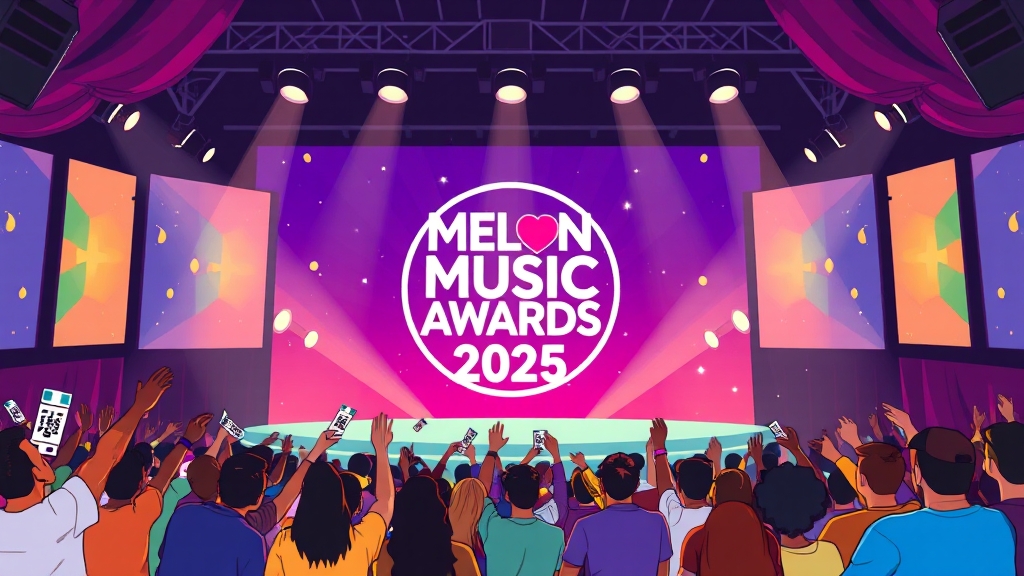 MMA 2025 관련 이벤트 (cartoon 스타일)