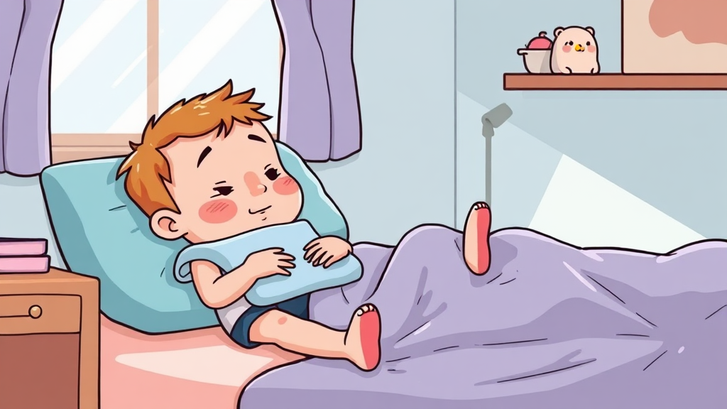 고열, 이렇게 대처하세요 (cartoon 스타일)