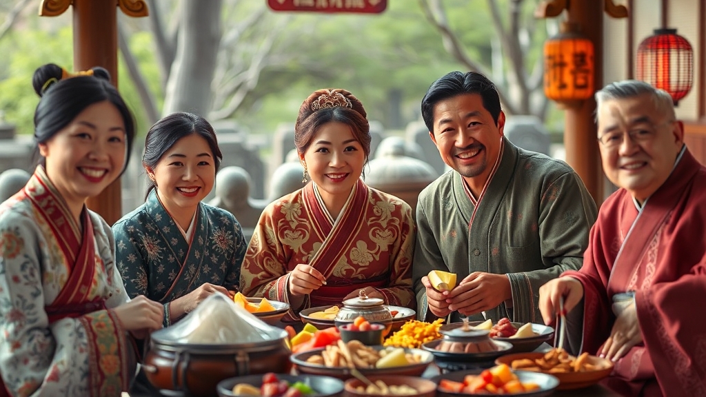 추석 연휴 예상되는 건강 문제 및 예방 (realistic 스타일)