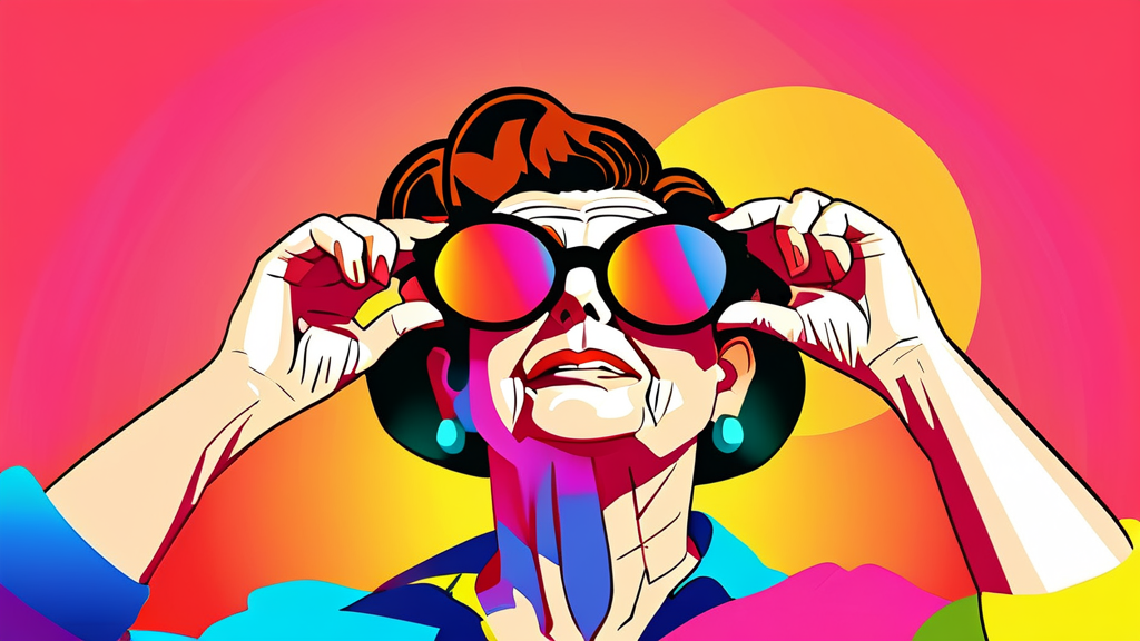 황반변성의 주요 원인과 위험 요인 (cartoon 스타일)