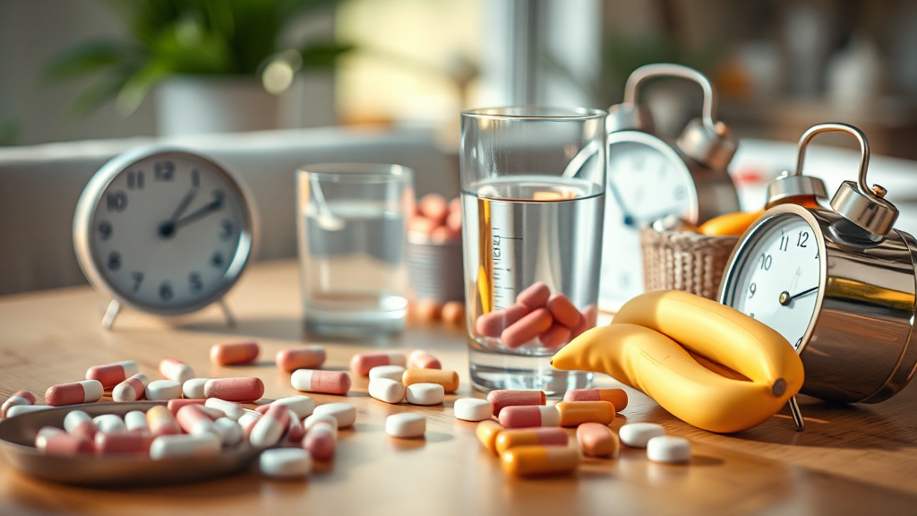 리네비아 부작용 & 주의사항 (realistic 스타일)