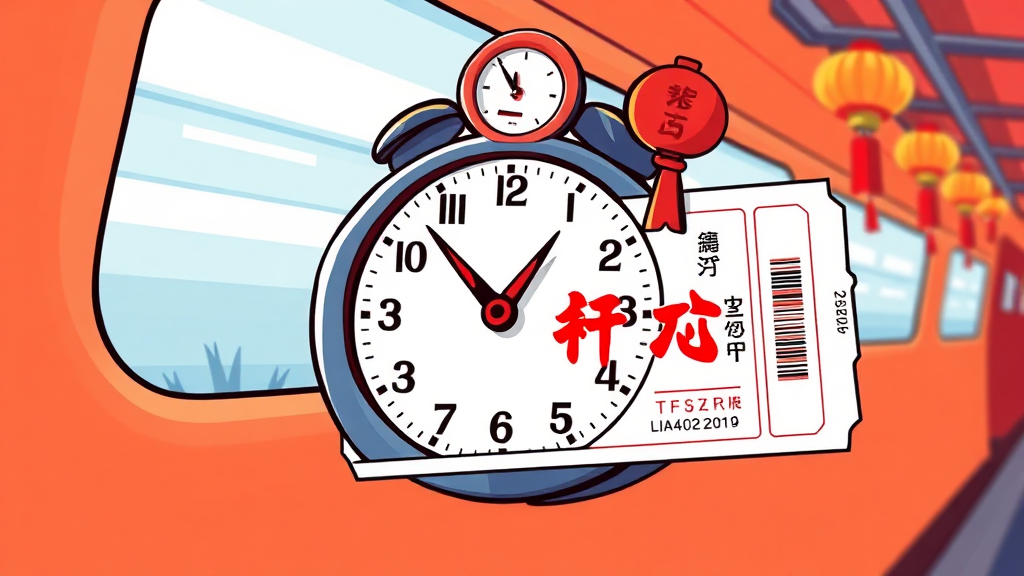 기차표 예매 성공 꿀팁 (cartoon 스타일)