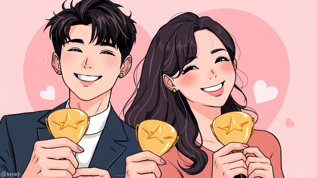 인기상 수상 소감 (illustration 스타일)