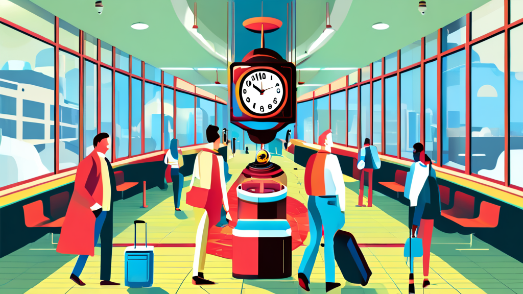 시차 적응, 왜 어려울까요? (illustration 스타일)