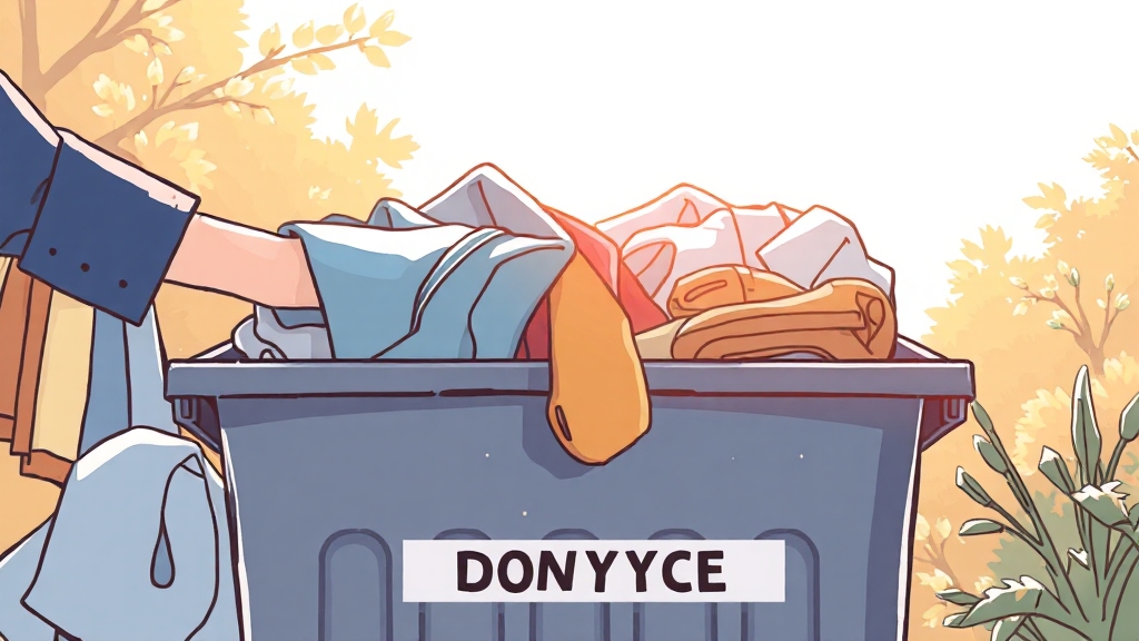 헌옷수거함 이용 시 주의사항 (illustration 스타일)