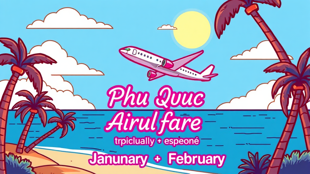 푸꾸옥 항공권, 왜 가격이 다를까? (cartoon 스타일)