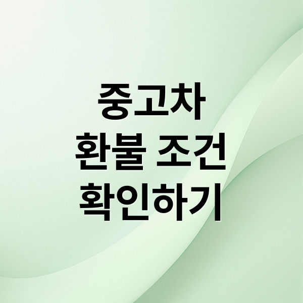 중고차
환불 조건
확인하기 (중고차 명의이전 환불)