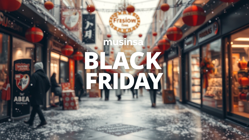 무신사 블랙프라이데이, 왜 특별할까? (realistic 스타일)