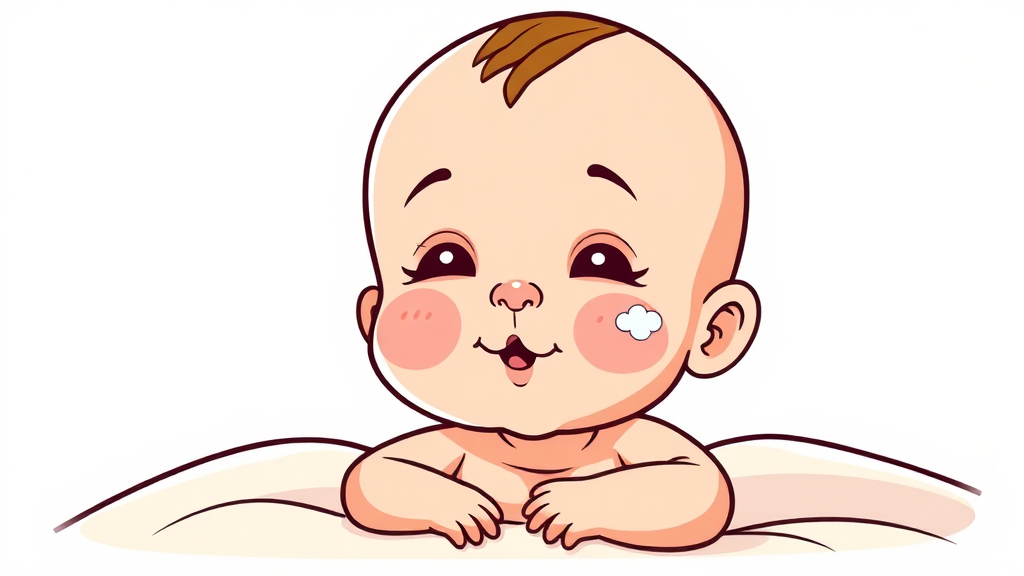 실제 사용 후기: 우리 아기 피부 변화 이야기 (cartoon 스타일)