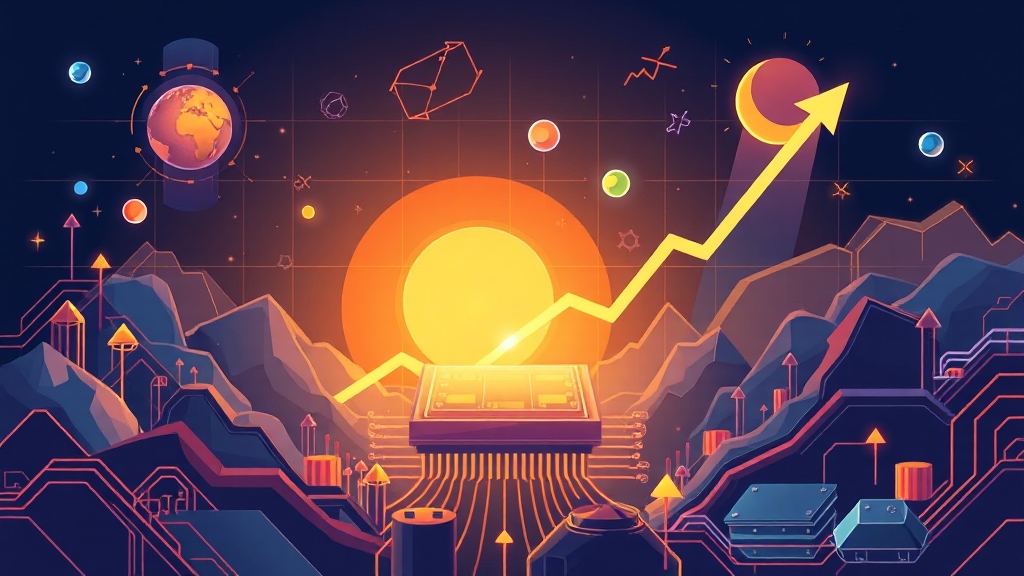 SK스퀘어 투자 전략 (illustration 스타일)