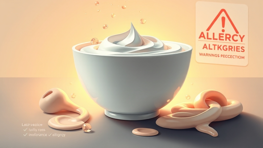 섭취 시 주의사항 및 부작용 (illustration 스타일)