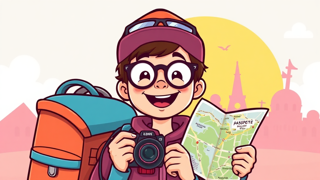 마무리: 즐거운 여행 되세요! (cartoon 스타일)