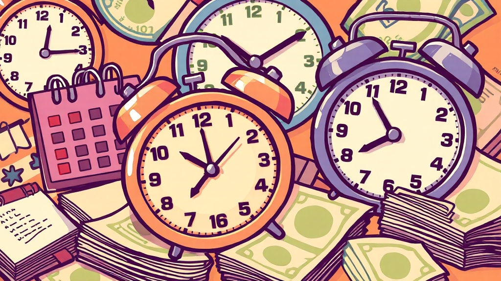 신청 기간 및 사용 기간 (cartoon 스타일)