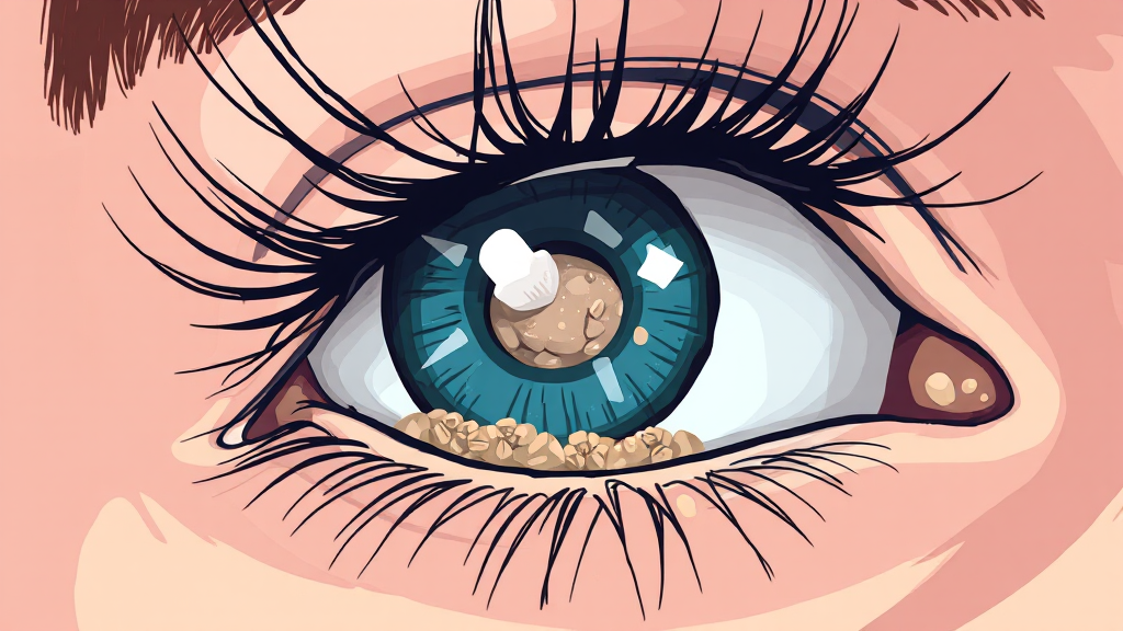 결막결석, 도대체 뭘까? (illustration 스타일)