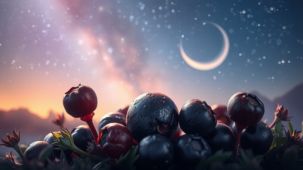 빌베리 효능: 눈 건강 지킴이 (realistic 스타일)