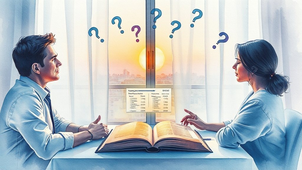 해지, 고민해야 할까요? (watercolor 스타일)