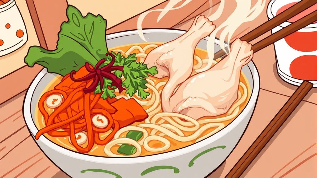 화홍칼국수, 메뉴는? (illustration 스타일)