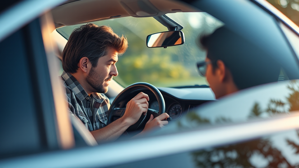 자차 보험, 자기부담금 얼마나 내야 할까? (realistic 스타일)