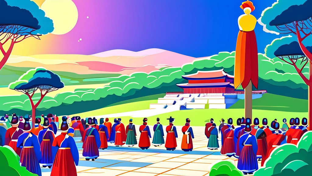 조선 후기 왕들의 개혁과 변화: 쇠퇴와 몰락의 그림자 (cartoon 스타일)
